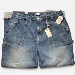 Good American The Weekender Relaxed Denim Carpenter Jeans